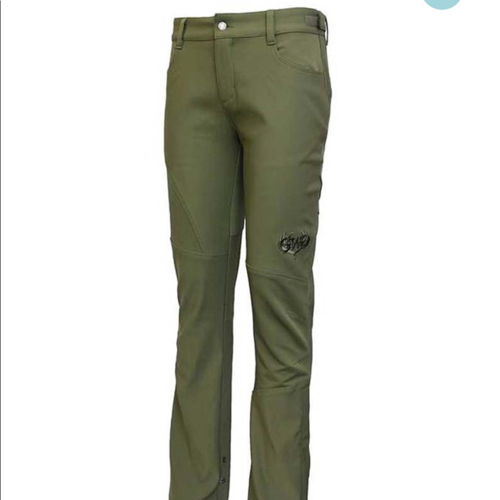 Hunting pants with adjustable waist band